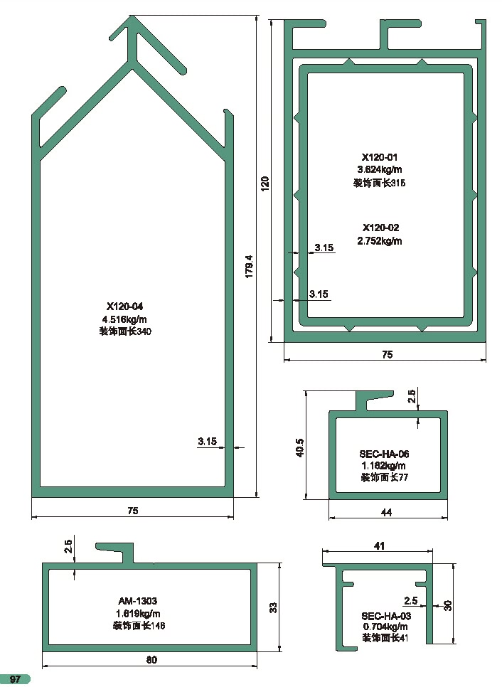 160 180 Structural Drawing of Exposed Frame Curtain Wall