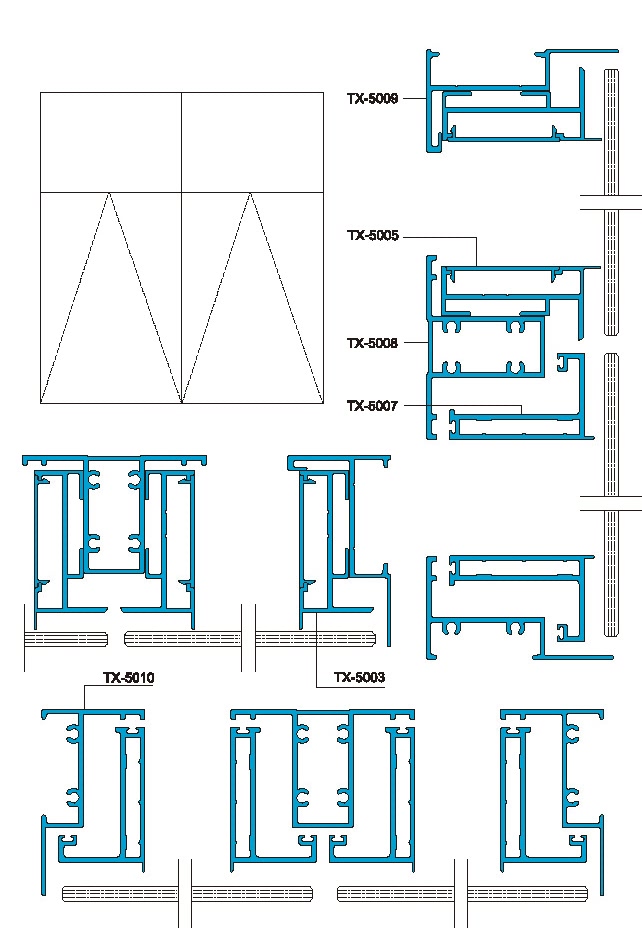 55 Structural Drawing of Hidden Frame Window