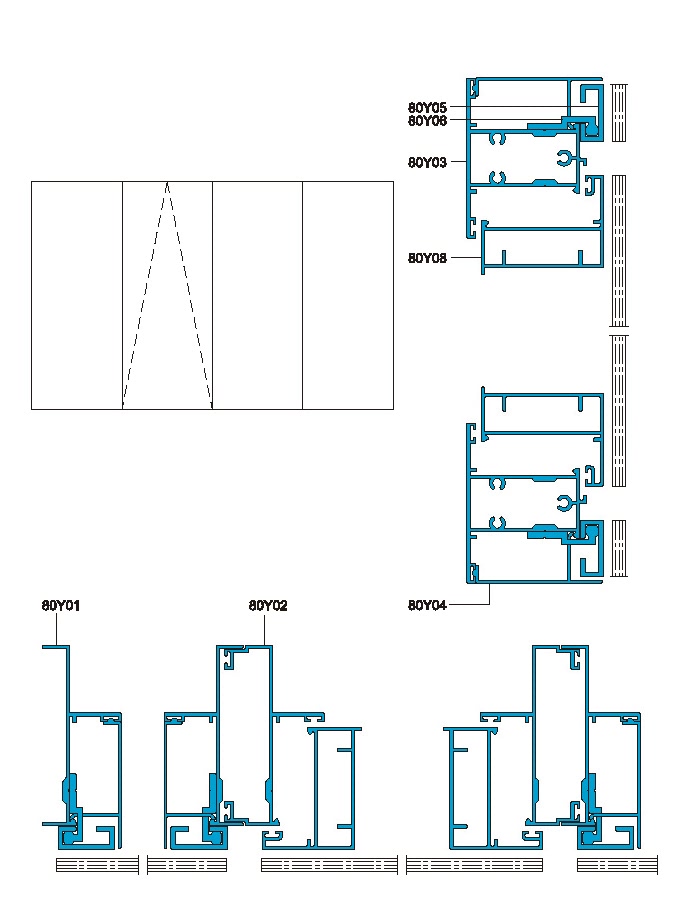 80 Structural Drawing of Hidden Frame Window