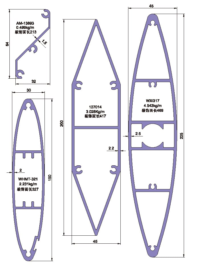 Drawing of Shutter Gusset Plate Profile