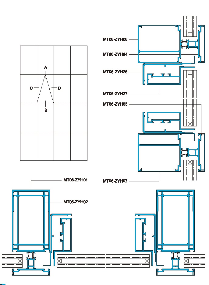 145 Structural Drawing of Exposed Frame Curtain Wall